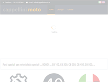 Tablet Screenshot of cappellinimoto.it